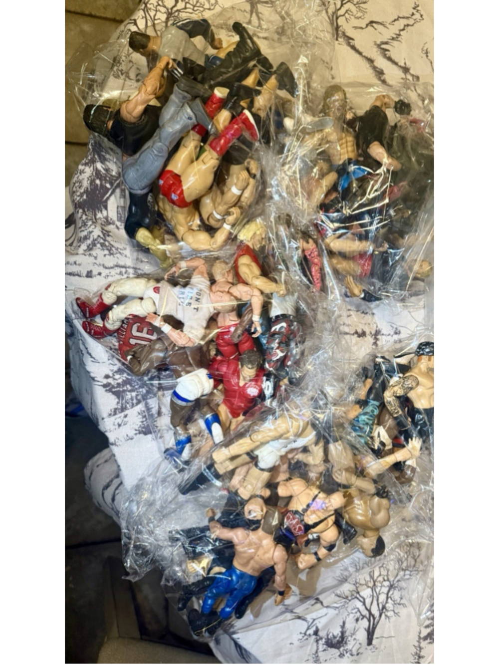 WWE wrestlemania action figure Bundle AAA, Lucha Libre John Cena, Rey Misterio